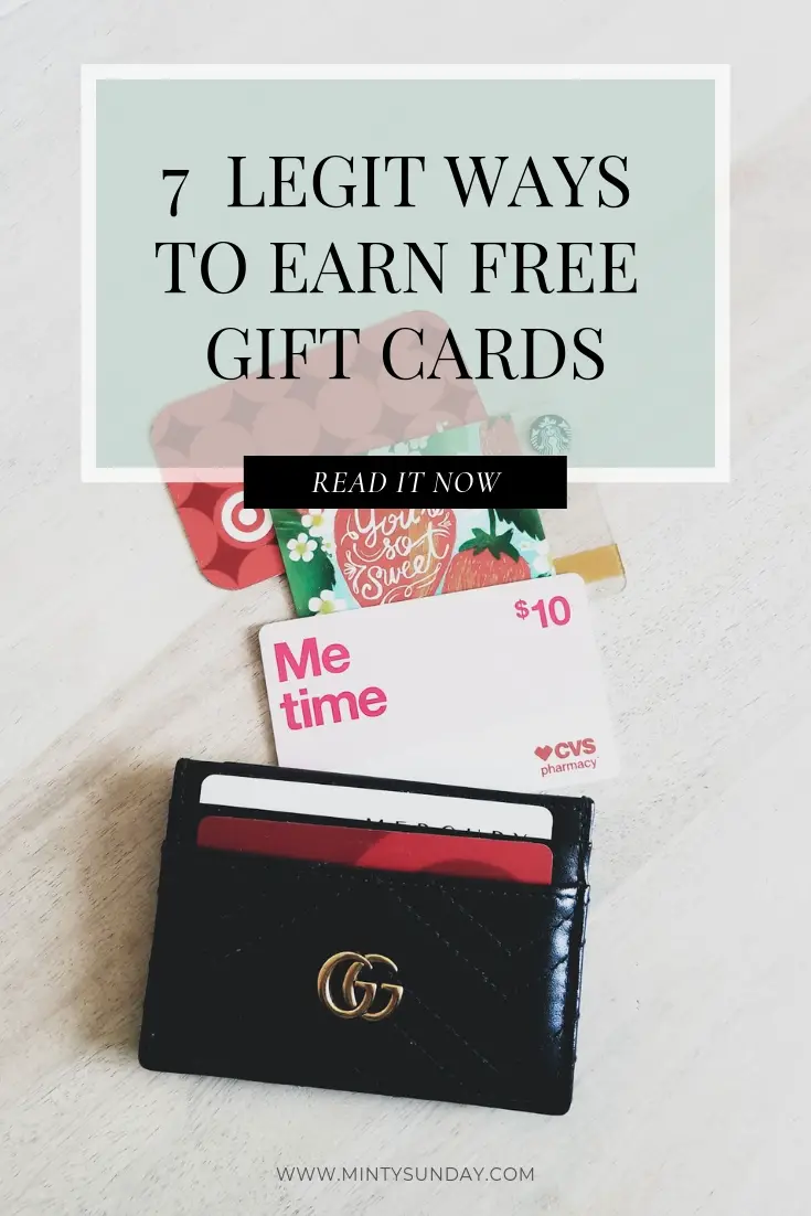 7 Legit Ways to Earn Free Gift Cards + Tips & Tricks · Minty Sunday